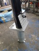 Heavy Duty Removable Metal Bollards With Ground Sockets